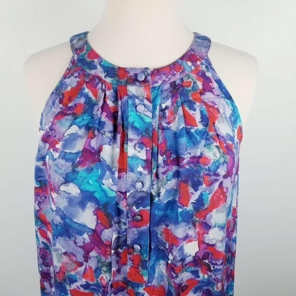 Theory Silk Blend Sleeveless Tank Top - Picture 3 of 11